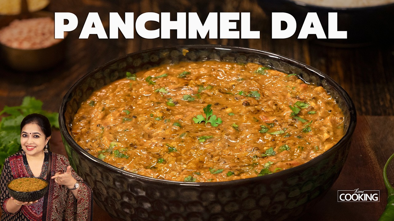 Panchmel Dal | Rajasthani Panchratna Dal | Mixed Dal Tadka | Side Dish for Rice & Roti