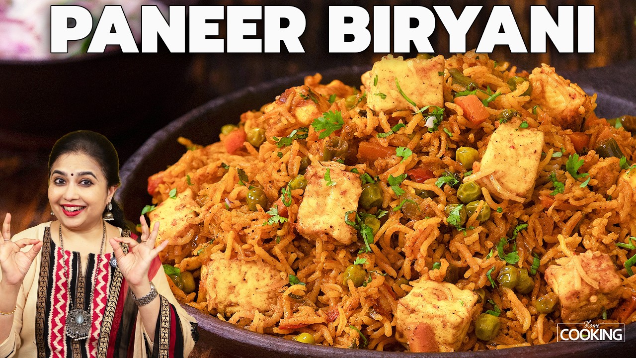 Paneer Biryani Recipe | One Pot Meal in 30 Minutes | Easy Veg Biryani for Lunch or Dinner