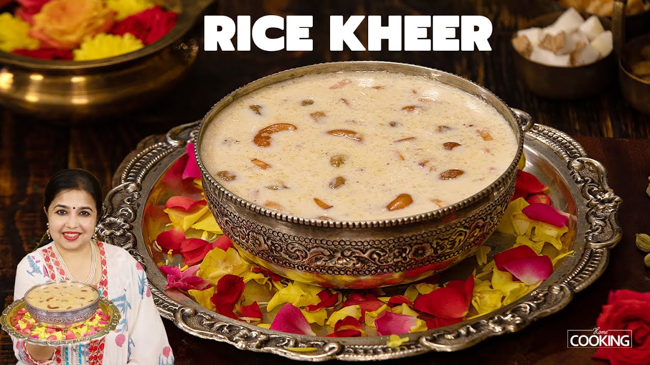 Rice Kheer Recipe | Chawal ki Kheer | Rice Payasam | Easy Indian Sweet Recipe