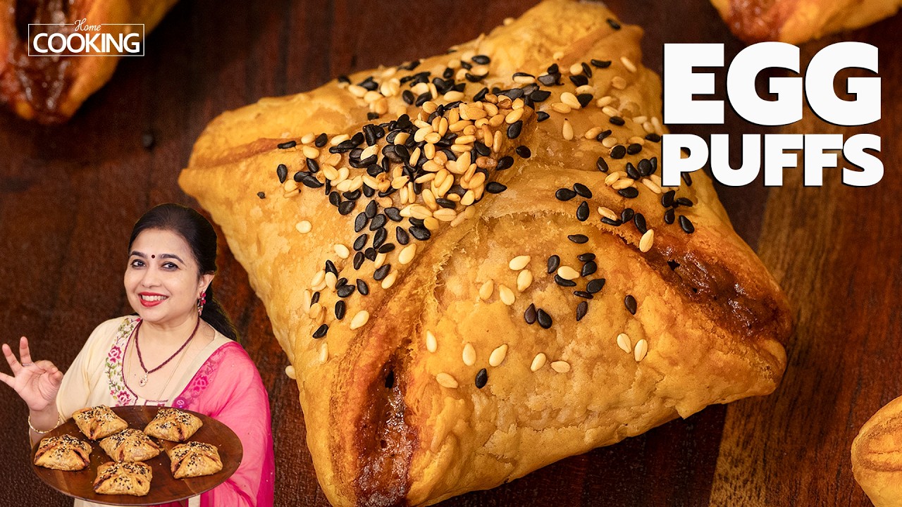 Egg Puffs Recipe | Bakery Style Crispy Snack | Mutta Puff