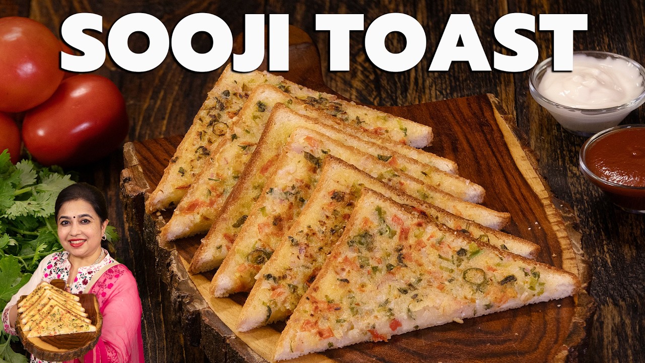 Crispy Sooji Toast | Rava Toast | Instant Breakfast Recipe | Kids Tiffin Ideas