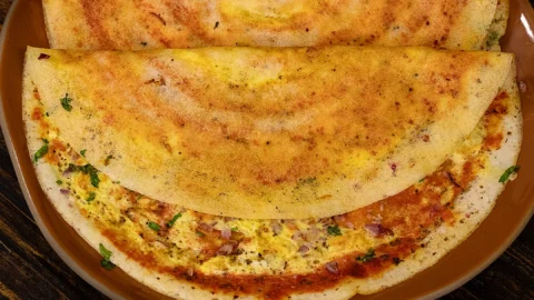 Egg-loaded Sunrise Dosa