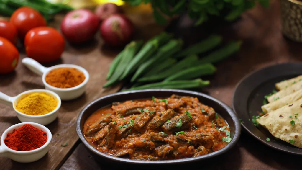Gluten‑Free Indian Recipes to Elevate Your Table 6 Bhindi masala served in a bowl with roti