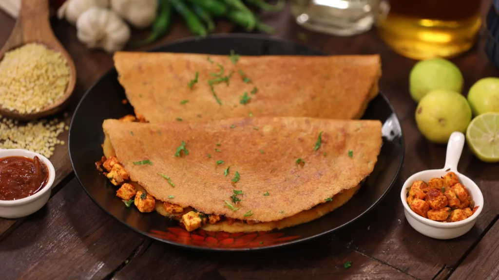 Back-to-School Snack & Lunch Box Recipes: Tasty, Nutritious, and Kid-Approved 15 Paneer stuffed chilla served with green chutney