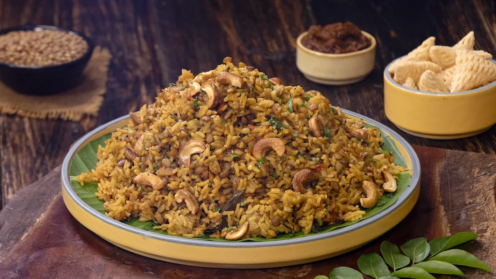 Gluten‑Free Indian Recipes to Elevate Your Table 13 Plate of Horse Gram Rice served with sides