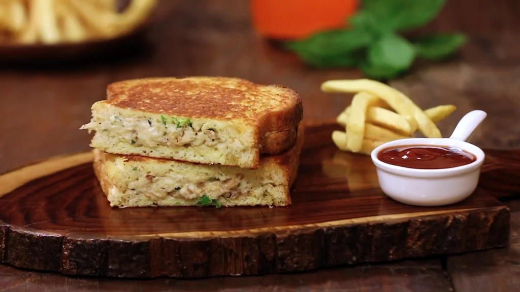 Flavor-Packed Chicken Recipes 13 Finished sandwich with fries and ketchup