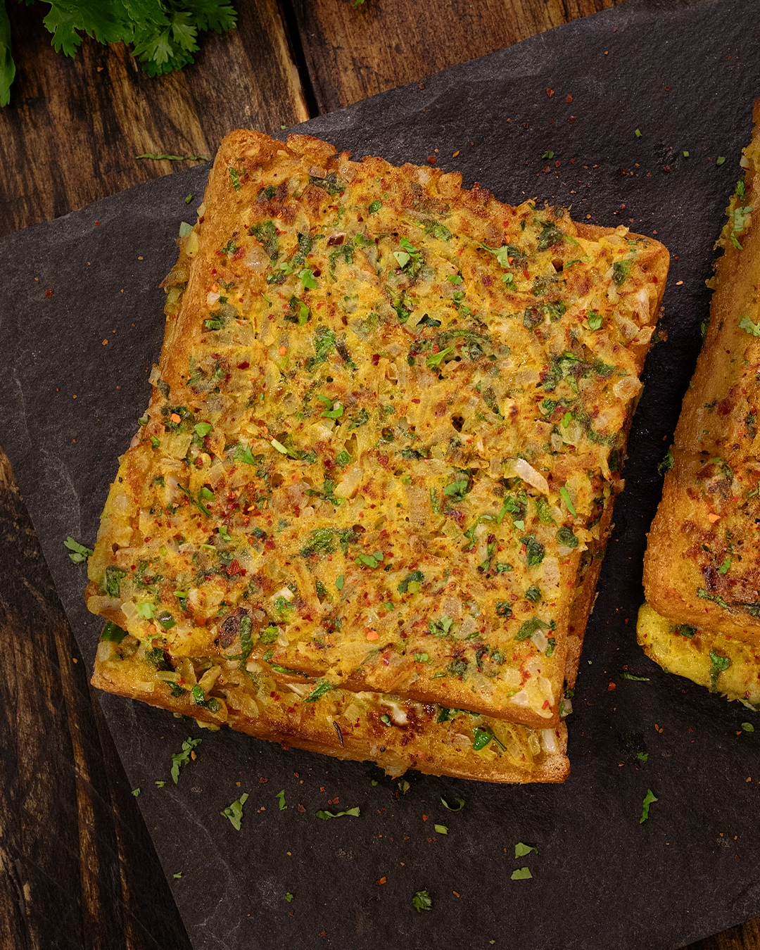Masala Egg Toast