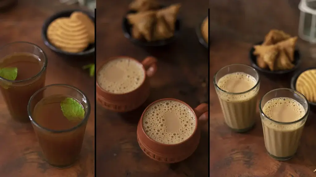 Steaming cup of ginger cardamom chai
