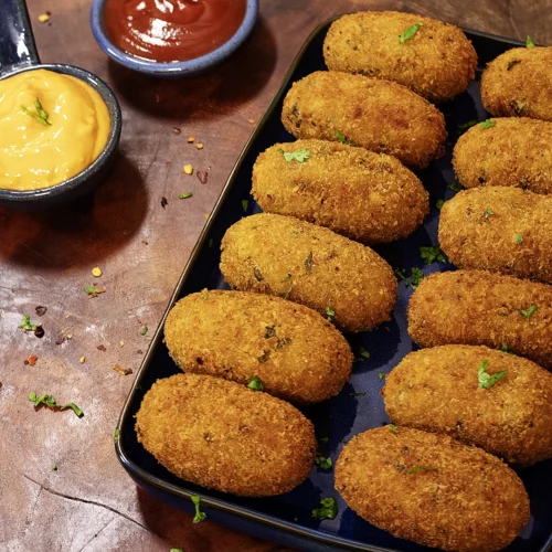 Chilli Garlic Potato Bites