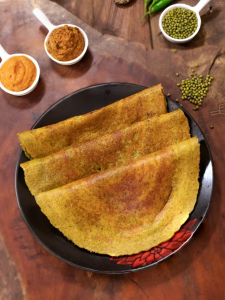 Sprouted Green Gram Dosa