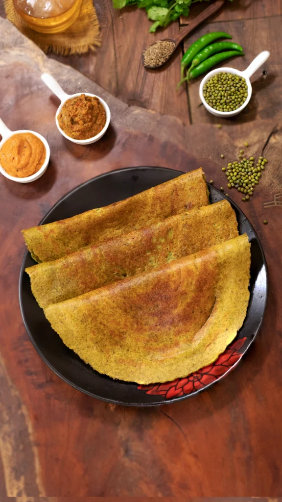 Sprouted Green Gram Dosa