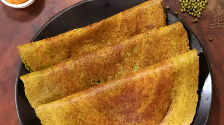 Green Gram Dosa 3 Sprouted Green Gram Dosa
