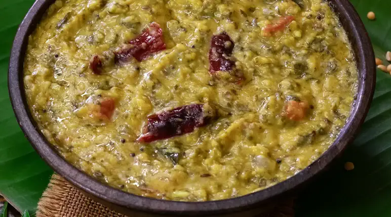 Gongura Dal (gongura pappu) 9 Gongura dal