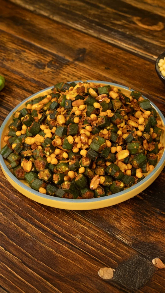 Bhindi Boondi fry