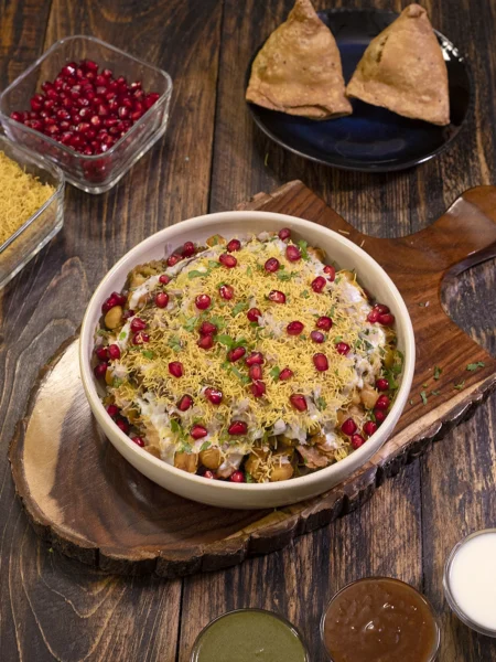 Chana Samosa Chaat