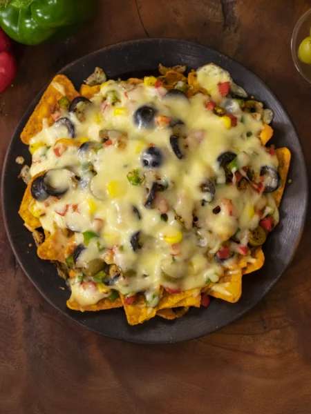 Cheesy Vegetable Nachos