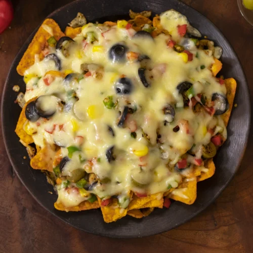 Cheesy Vegetable Nachos
