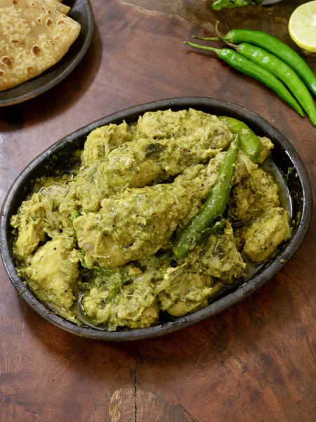 andhra green chilli chicken