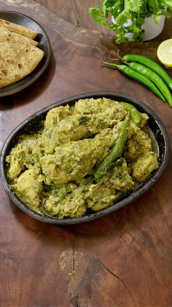 andhra green chilli chicken