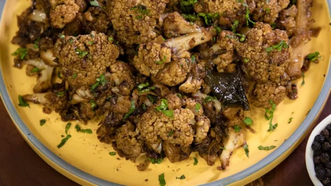 Cauliflower Pepper Fry