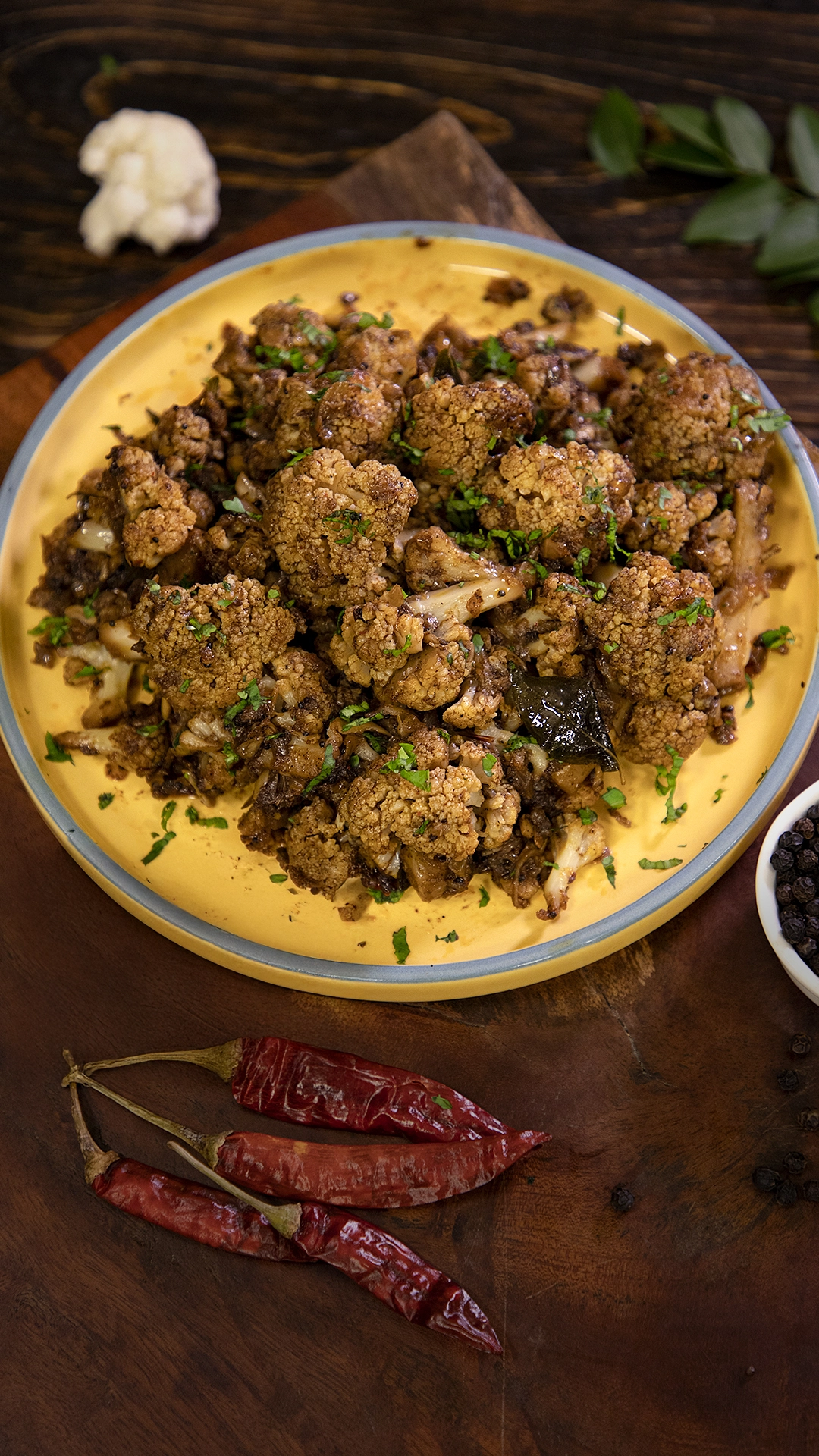 Cauliflower Pepper Fry