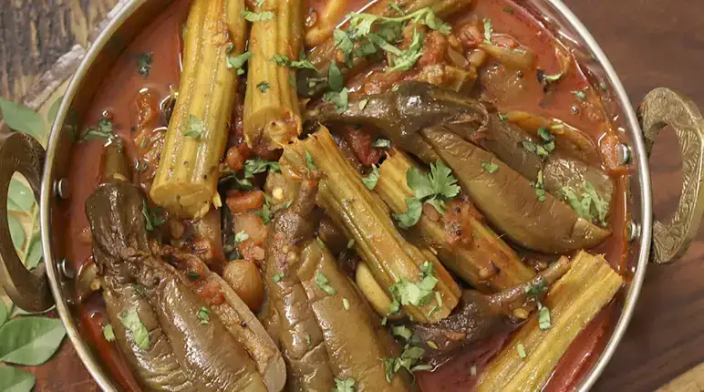 Brinjal Drumstick Curry 6 Brinjal Drumstick Curry