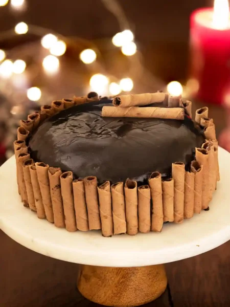 Eggless chocolate cake