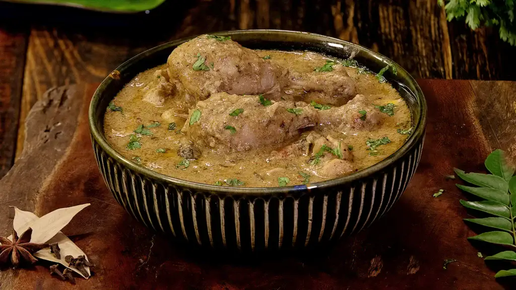 Christmas Recipes of India by Region 4 creamy white chicken kurma ready