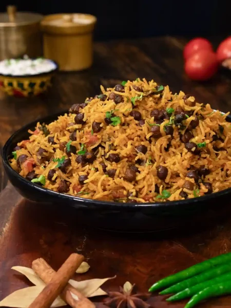 kala Chana Pulao