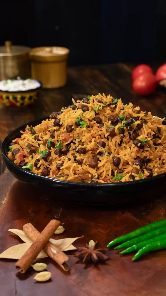 kala Chana Pulao
