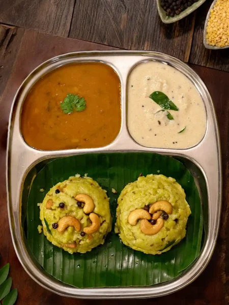 coriander pongal