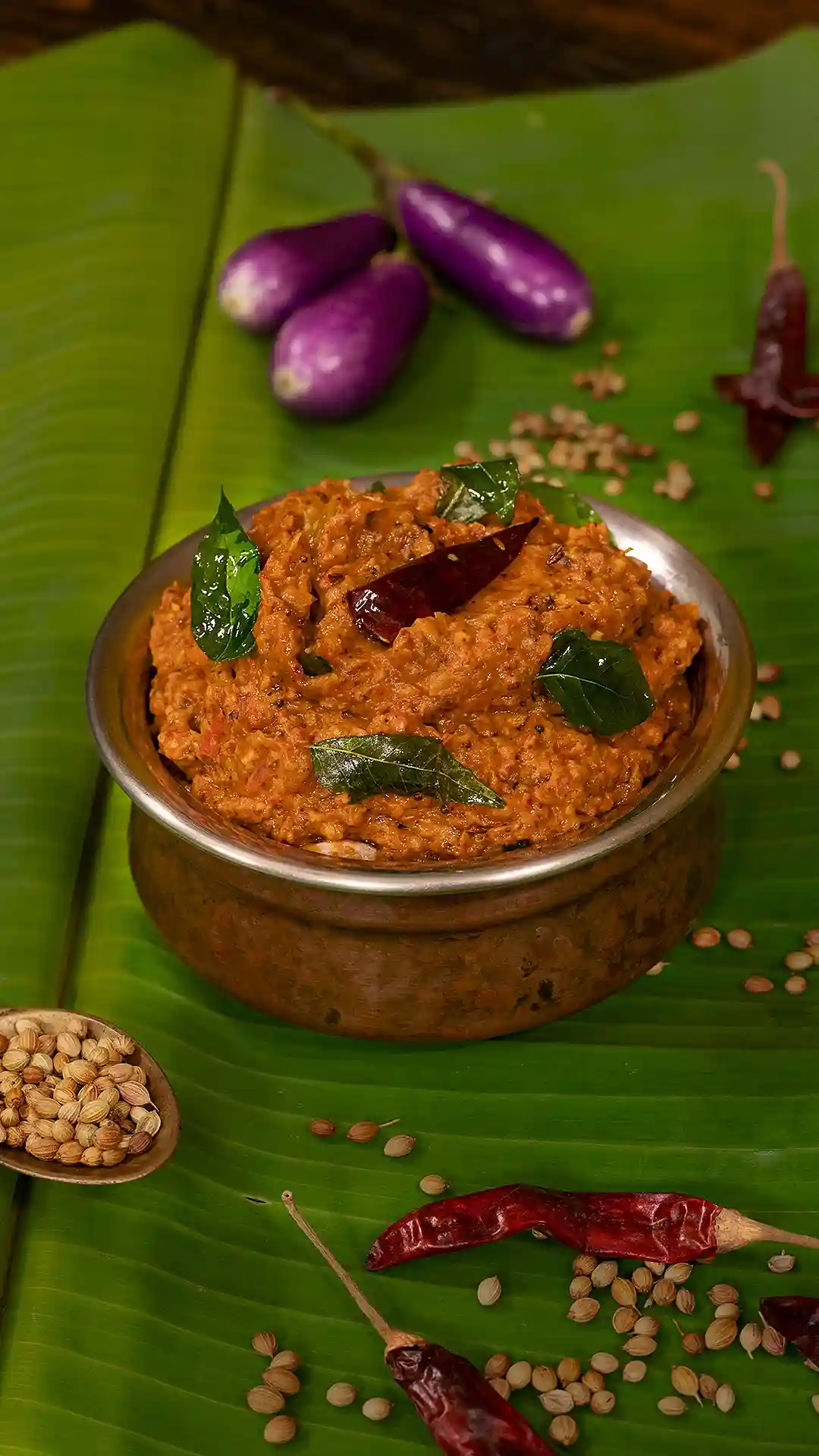 Brinjal Tomato Chutney